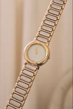 Vintage YSL Ladies Dual Tone White Dial Watch Working