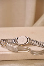 Vintage Ladies Two Tone Seiko Date Wristwatch Working