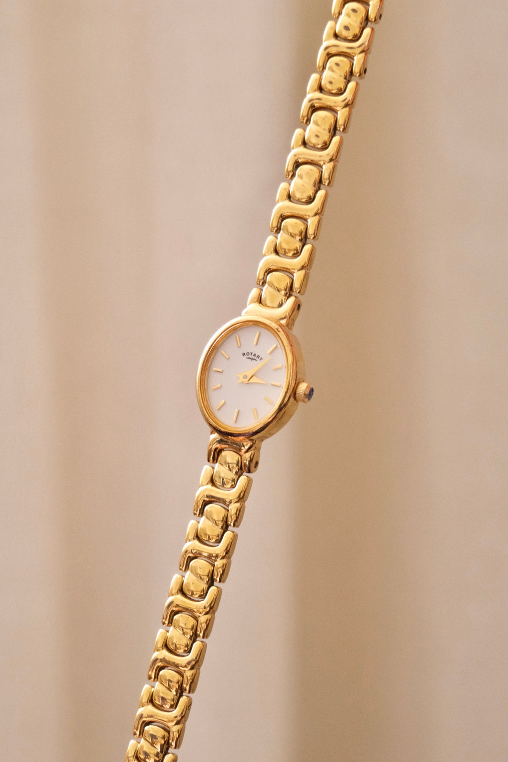 Vintage Ladies 1990s Gold Rotary Watch – Quartz Movement – Working & Keeping Time