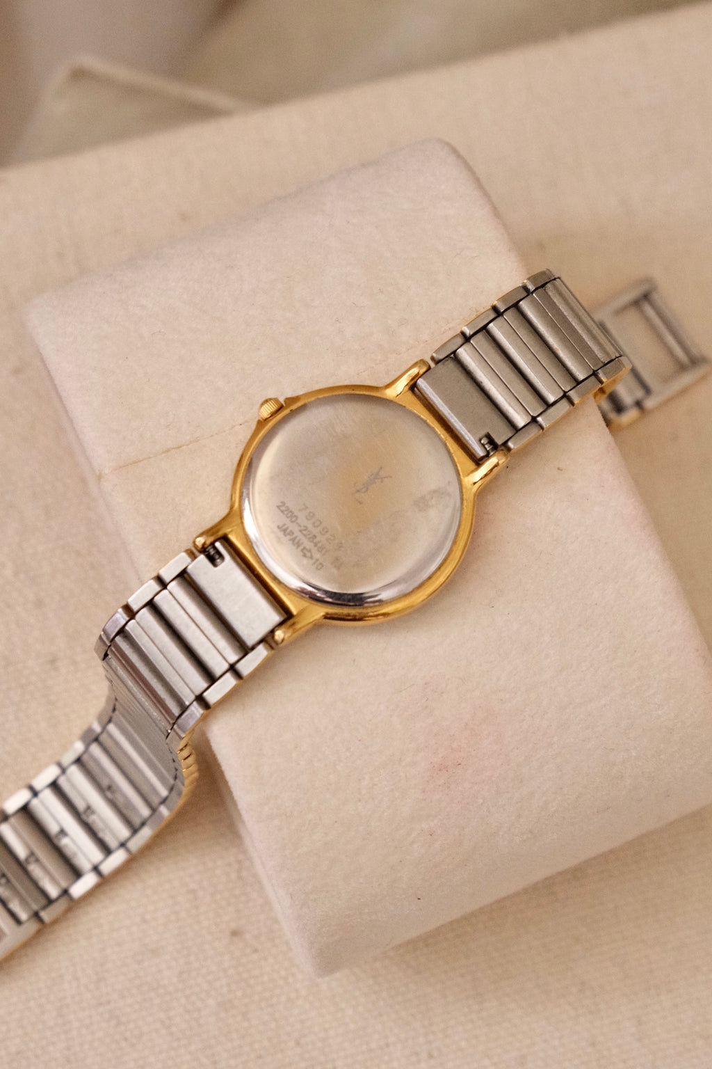 Vintage 90s Yves Saint Laurent Ladies' Quartz Watch - Silver-Tone Bracelet