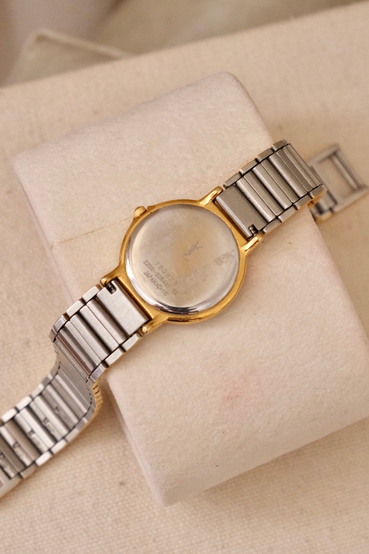 Vintage 90s Yves Saint Laurent Ladies' Quartz Watch - Silver-Tone Bracelet