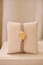 Vintage Ladies Oris Gold Plated Watch with a Stretch Band Manual Wind Working