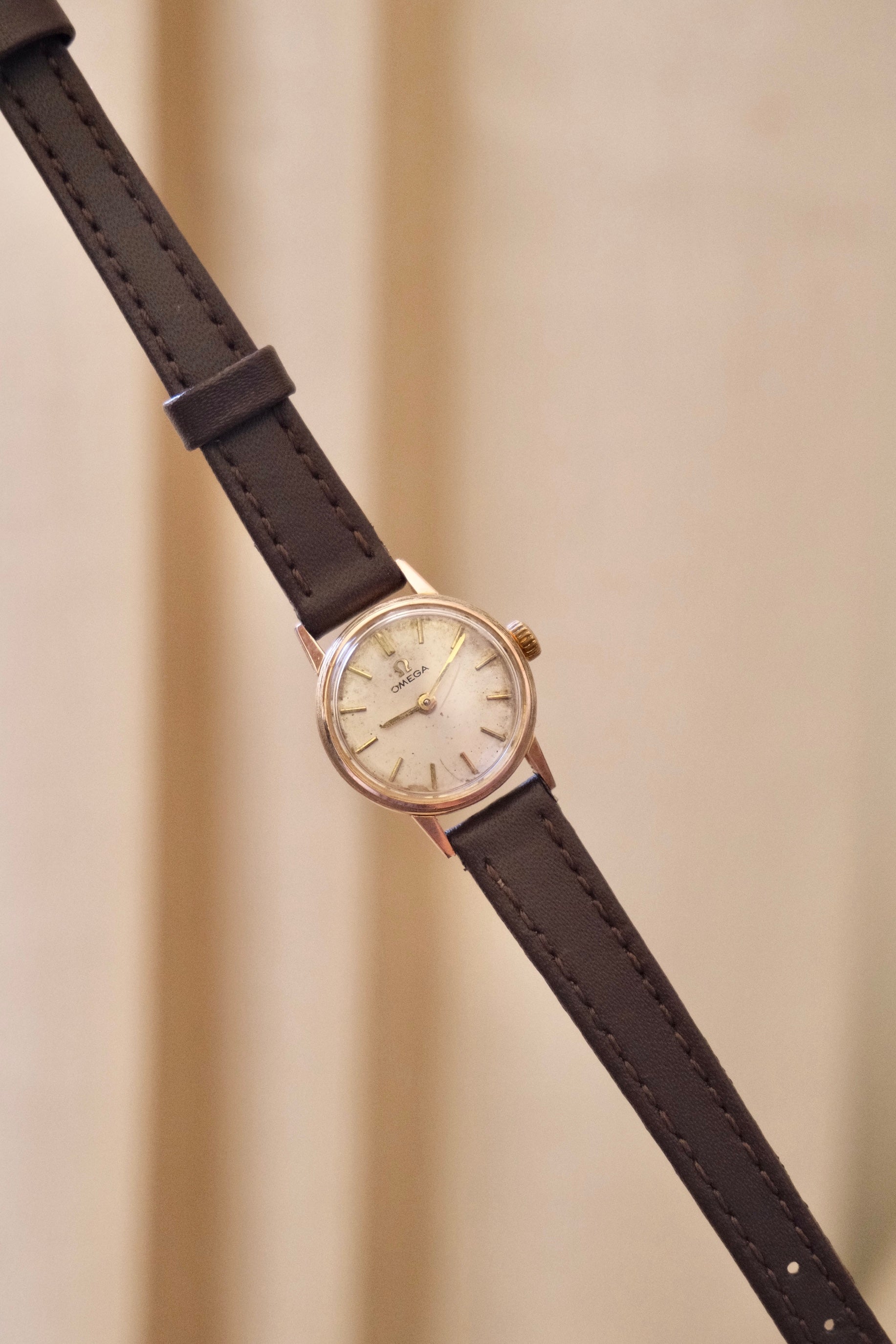 Vintage 1960 Omega Ladies Manual Wind Watch Gold Plated Swiss Wrist Watch Working