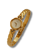 Rare 90s Petite Seiko Tisse Gold Ladies Bangle Watch