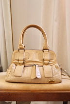 Chloe Vintage Butter Yellow / Tan  Bay Bag Soft Leather shoulder bag