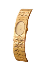 Vintage 1990s Christian Dior Paris Gold Tone Bracelet Watch Swiss Made Quartz Minimal Oval Dial Working