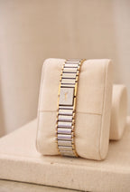 Vintage 90s Yves Saint Laurent Ladies' Quartz Watch - Silver-Tone Bracelet