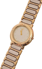 Vintage YSL Ladies Dual Tone White Dial Watch Working