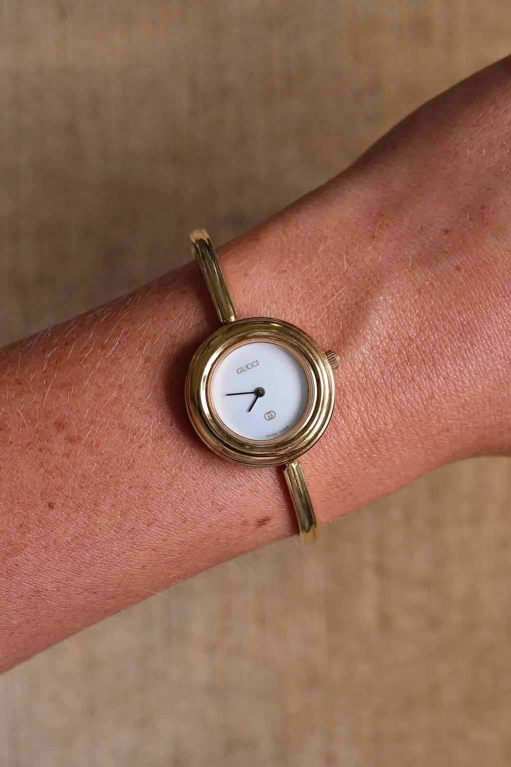 Vintage Gucci Gold Plated Metal Bezel (watch not included)