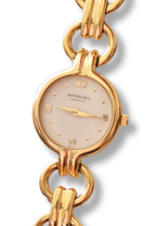 Vintage Ladies' Gold-Plated Raymond Weil Quartz Watch - Round Dial