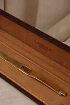 90s Vintage Ladies Ultra Thin Tank Lassale Seiko Gold Plated Watch Working in Box