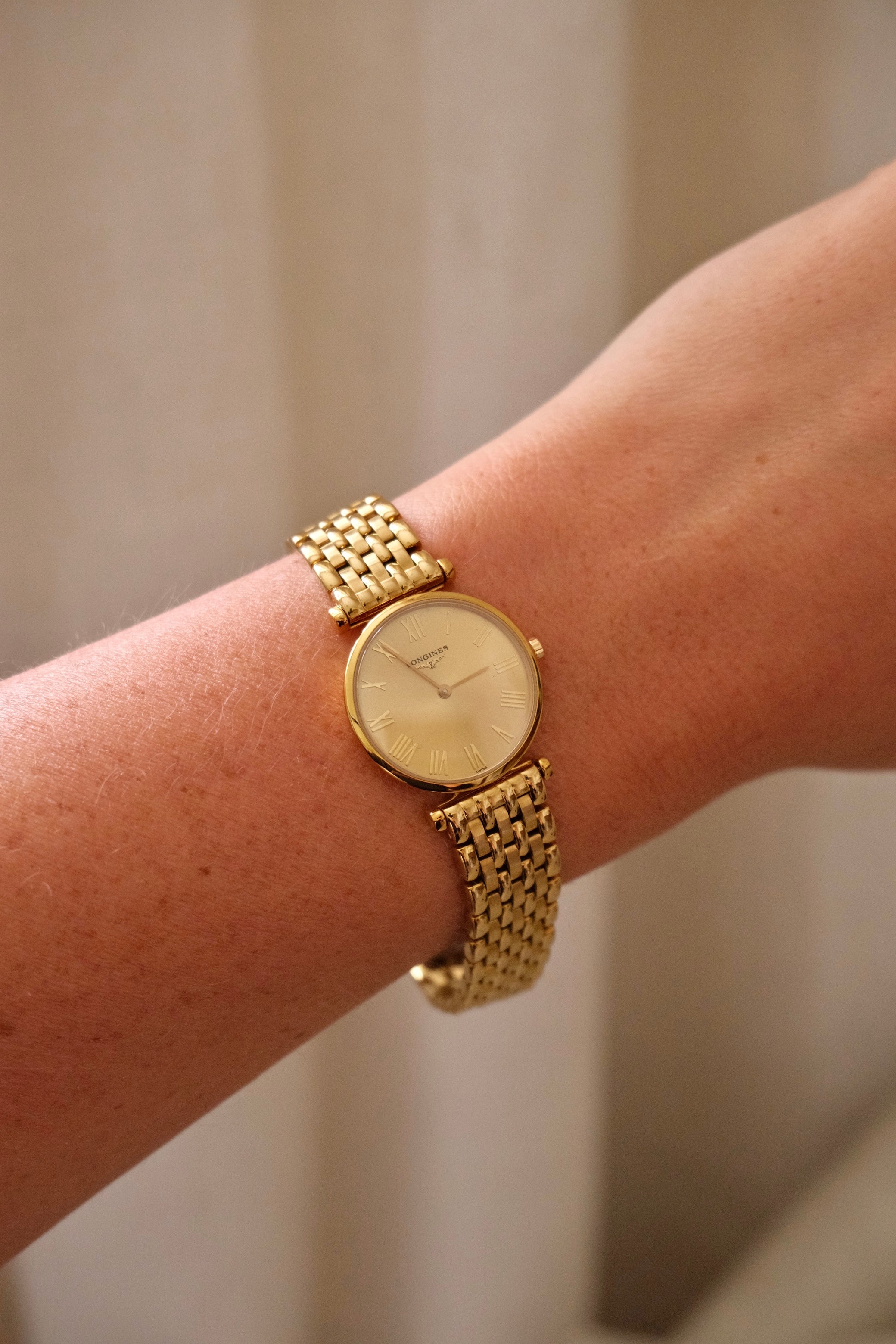 Near Mint 80s / 90s Gold Plated Longines La Grande Classique Watch Working