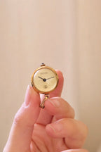 Early 80s Gucci Gold Plated Sphere Pendant Watch Manual Wind, Working