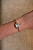 Rare and Unique 1980s Citizen Ladies Pendant Watch Ruby Accent Gold Beaded Chain