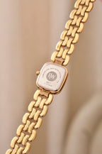 Rare vintage 18k gold plated champagne dial Raymond Weil  watch working