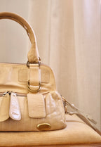 Chloe Vintage Butter Yellow / Tan  Bay Bag Soft Leather shoulder bag