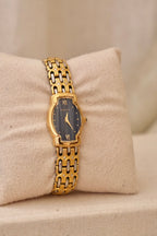 Rare Vintage 90s Seiko Two Tone Bracelet Strap Watch Working
