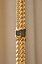 Rare 90s Vintage Ladies Gold Seiko Rivoli 4N00-5749  Watch with Black Dial