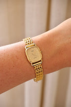 Vintage 1990s Gold-Plated Ladies' Seiko Exceline Quartz Watch