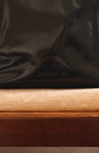 1980s Prada Dark Green Patent Leather Asim Shoulder Bag