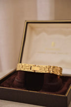 Vintage H. Samuel Hidden Watch Bracelet | Ladies Secret Watch | Gold Tone Jewelry Watch | Original Box | 1970s Working