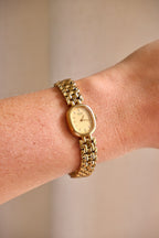 Vintage 1988 Seiko Quartz 2Y00 5D50 Gold Ladies Watch Japan Dress Watch Working