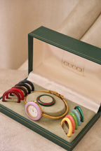 RARE Vintage Gucci Interchangeable Bezel Watch FULL BEZEL set with Box