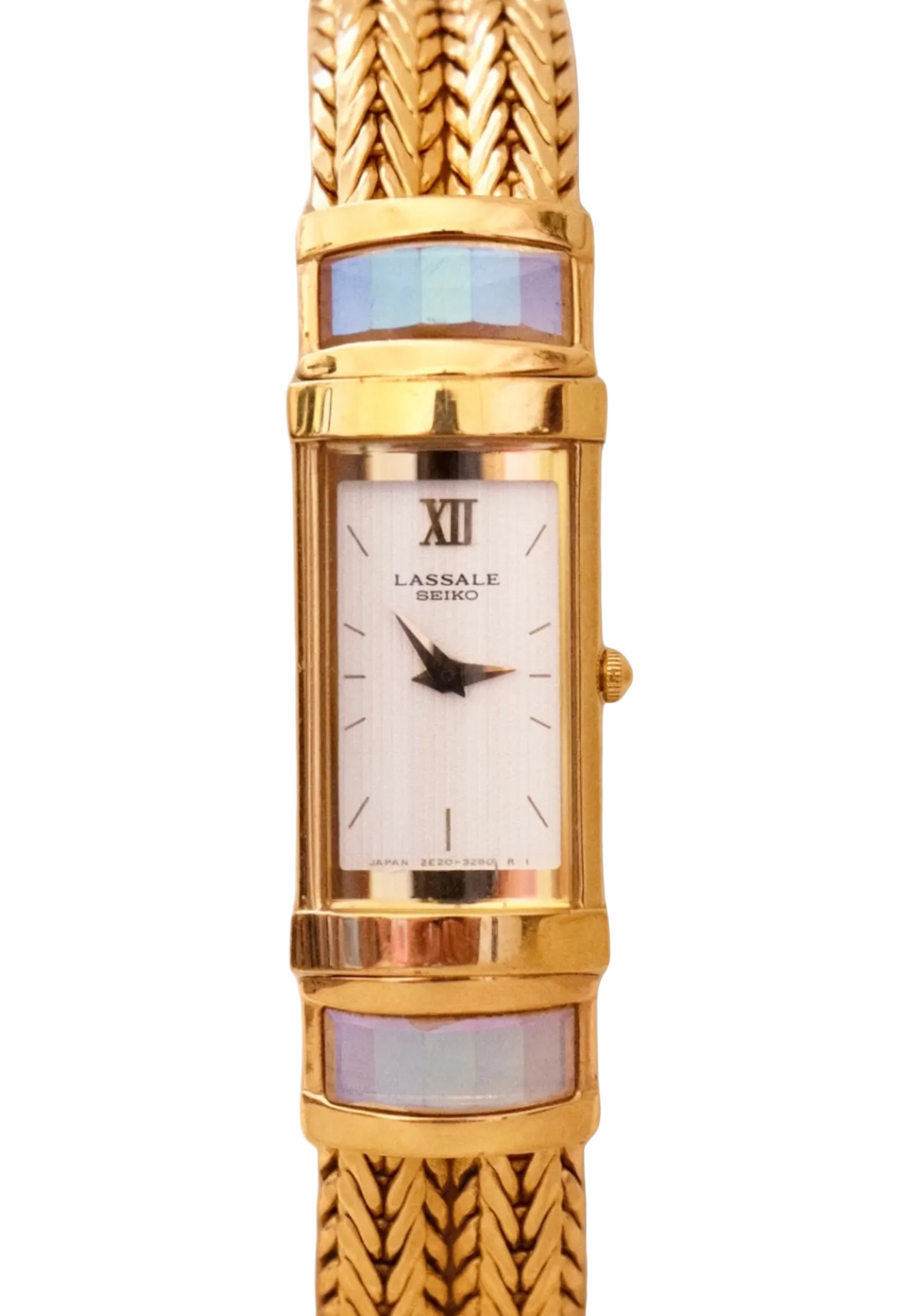 Vintage 1980s Rare Lassale Seiko Womens Gold Watch Working
