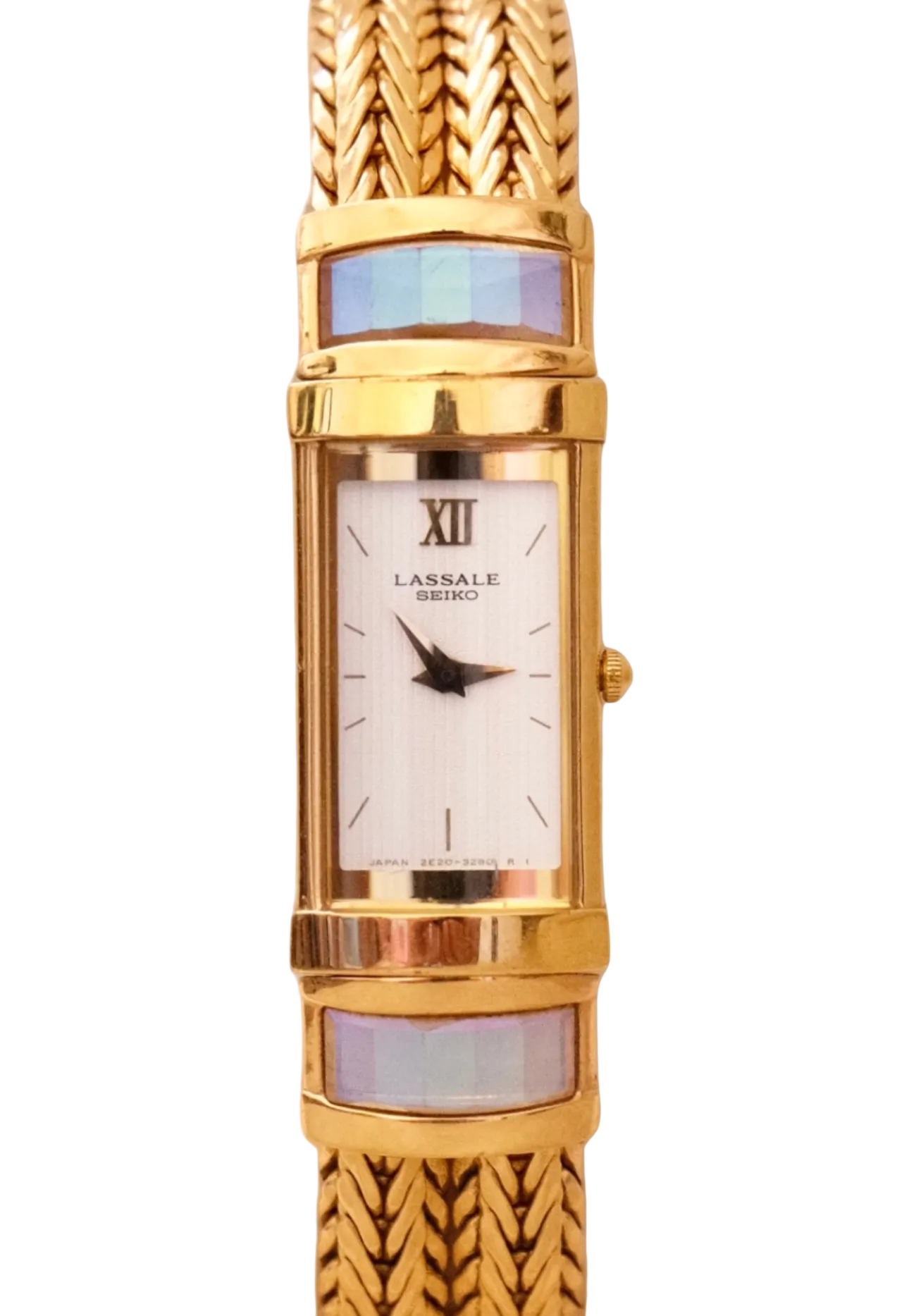 Vintage 1980s Rare Lassale Seiko Womens Gold Watch Working