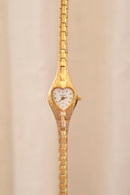 Sweet Vintage Sekonda Gold Heart Watch Working