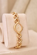Rare 90s Ladies Gold Seiko Watch with Safety Chain – Working Quartz Vintage Watch