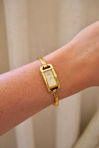 Vintage Ladies Gold 90s Rotary Watch Bangle Style Working