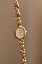 Rare 90s Ladies Seiko Alba Sweet Heart Gold Watch Working