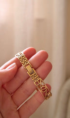 90s Rotary Vintage Ladies Gold Watch Fancy Links Working