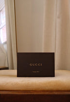 Gucci GG Supreme Zip Around Wallet, Blue Lining Classic Monogram Design in Box