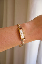 Vintage Fine Seiko Ladies Dress Watch 17 Jewels Diashock Hand Wound Gold Plated Rolled Gold Bracelet Rectangular 1950s 1960s Working