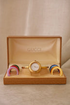 RARE Vintage Gucci Interchangeable Bezel Watch FULL SET with Box
