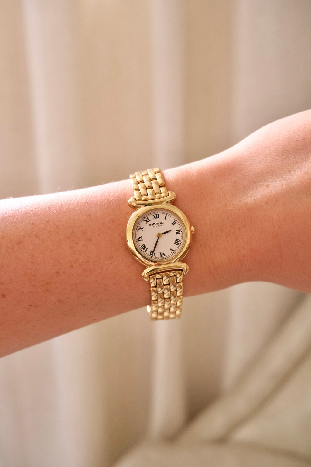 Vintage Women’s 18k Gold Plated Raymond Weil Watch