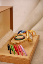 RARE Vintage Gucci Interchangeable Bezel Watch FULL SET with Box