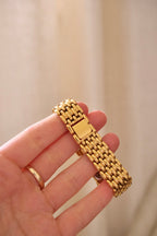 Rare Vintage Ladies Seiko Rivoli Asymmetrical Gold Plated Quartz Watch Working