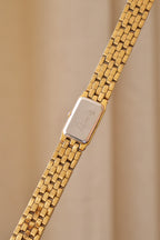 Slim Ladies 90s Gold Seiko Tank Style Quartz Watch Working
