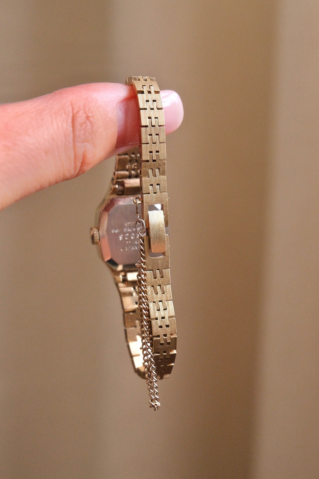 70s Vintage Rare Seiko Mechanical Wind Octagonal Textured Dial Cocktail Watch Working