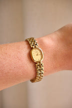 Vintage 1988 Seiko Quartz 2Y00 5D50 Gold Ladies Watch Japan Dress Watch Working