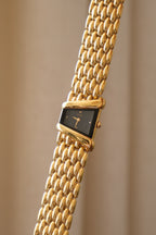 Rare 90s Vintage Ladies Gold Seiko Rivoli 4N00-5749  Watch with Black Dial