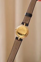 1990s Raymond Weil Geneve Petite Gold Plated Watch Roman Numerals Quartz Swiss Dress Watch Women