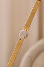 Rare Vintage 1980s Petite Seiko LaSalle Gold Tone Diamond Watch Working