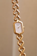 Vintage 90s Ladies Gold-Plated Raymond Weil Quartz Watch Working