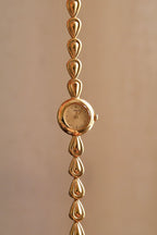 Rare Vintage Petite Tiny Gold Tear Drop Bracelet Seiko Watch