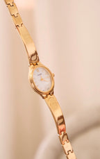 Vintage 90s Gold Ladies Pulsar Watch Working