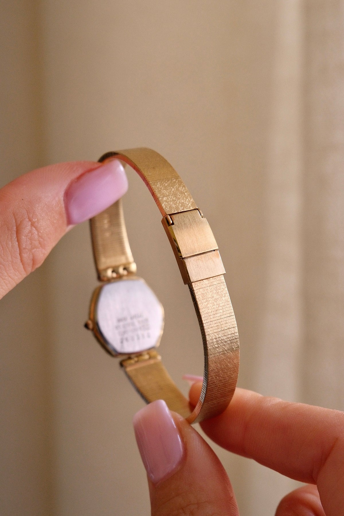 Rare Slim 90s Ladies Seiko Lassale Gold Watch and Cabochon Crown